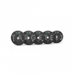 Rubber Black Bumper Plate Set 5kg s/d 25kg Livepro